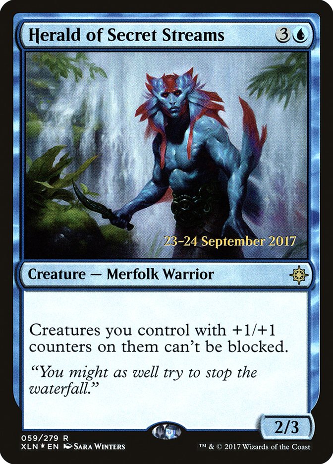 Herald of Secret Streams [Ixalan Prerelease Promos] | Gear Gaming Bentonville