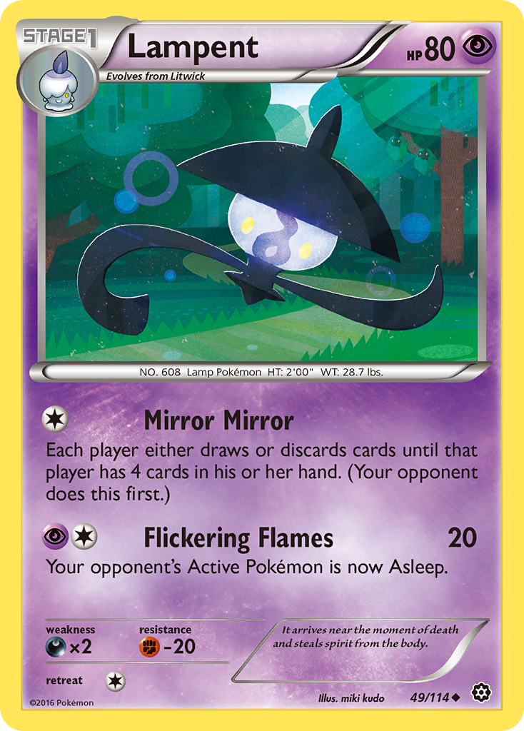 Lampent (49/114) [XY: Steam Siege] | Gear Gaming Bentonville