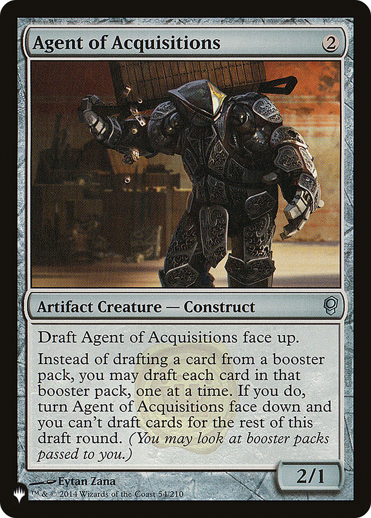 Agent of Acquisitions [The List Reprints] | Gear Gaming Bentonville