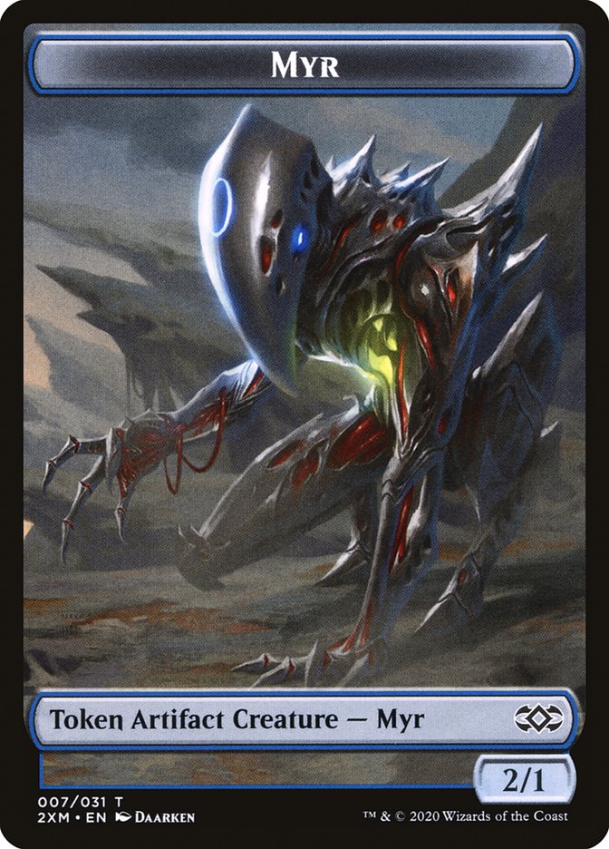 Eldrazi Spawn // Myr (007) Double-Sided Token [Double Masters Tokens] | Gear Gaming Bentonville