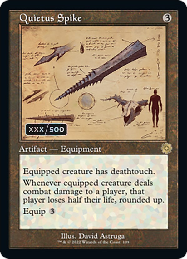 Quietus Spike (Retro Schematic) (Serialized) [The Brothers' War Retro Artifacts] | Gear Gaming Bentonville