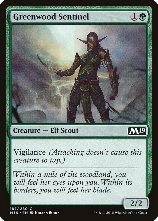 Greenwood Sentinel [Core Set 2019] | Gear Gaming Bentonville