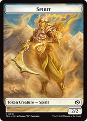 Spirit (0006) // Spirit (0007) Double-Sided Token [Tarkir: Dragonstorm Tokens] | Gear Gaming Bentonville