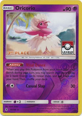 Oricorio (55/145) (League Promo 3rd Place) [Sun & Moon: Guardians Rising] | Gear Gaming Bentonville