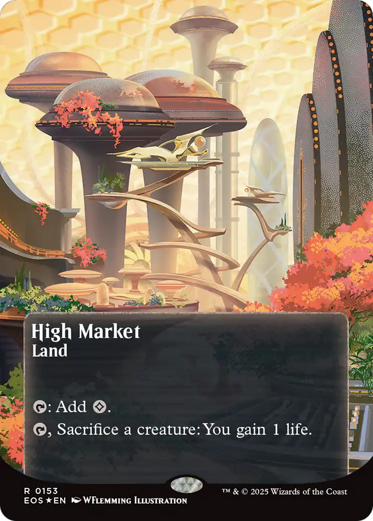 High Market (0153) (Borderless) (Galaxy Foil) [Edge of Eternities: Stellar Sights] | Gear Gaming Bentonville