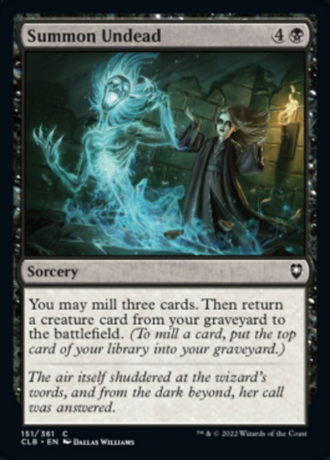 Summon Undead [Commander Legends: Battle for Baldur's Gate] | Gear Gaming Bentonville