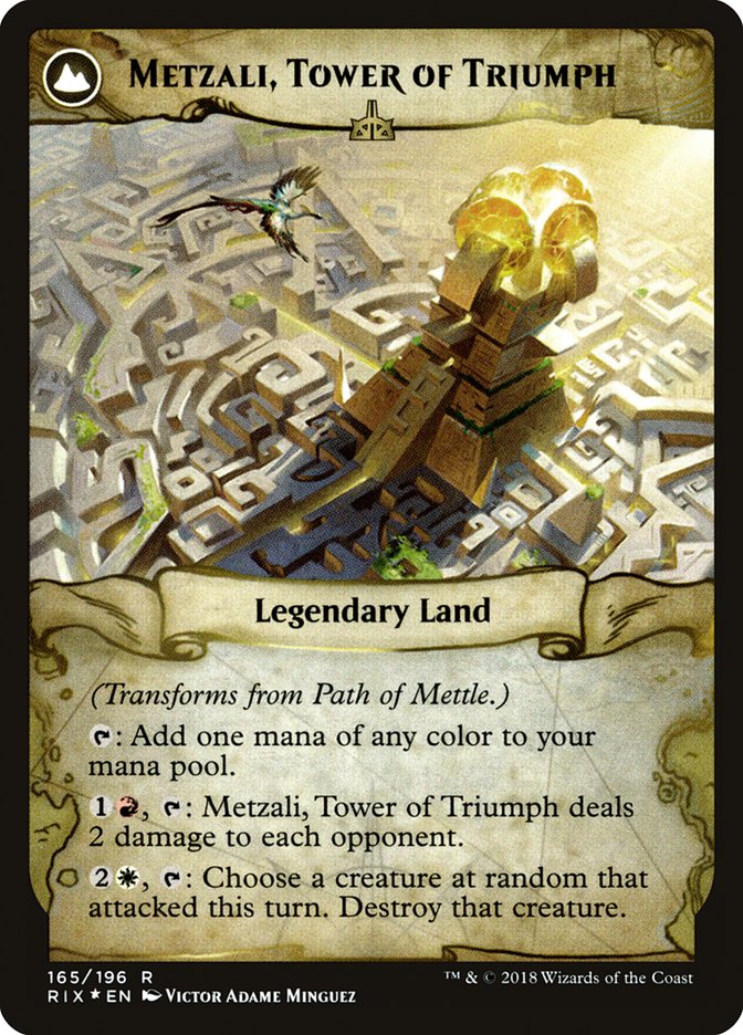 Path of Mettle // Metzali, Tower of Triumph [Rivals of Ixalan Prerelease Promos] | Gear Gaming Bentonville