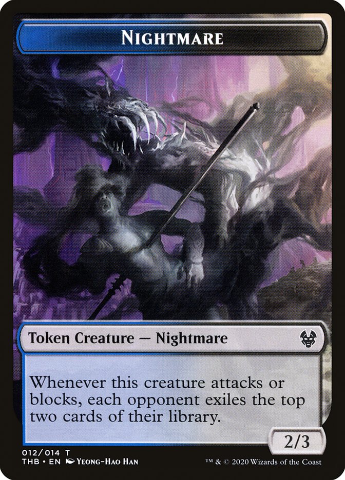 Human Soldier // Nightmare Double-Sided Token [Theros Beyond Death Tokens] | Gear Gaming Bentonville