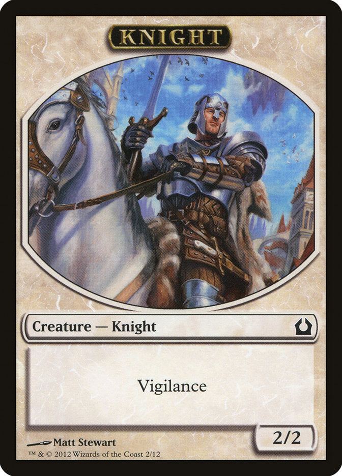 Knight Token [Return to Ravnica Tokens] | Gear Gaming Bentonville