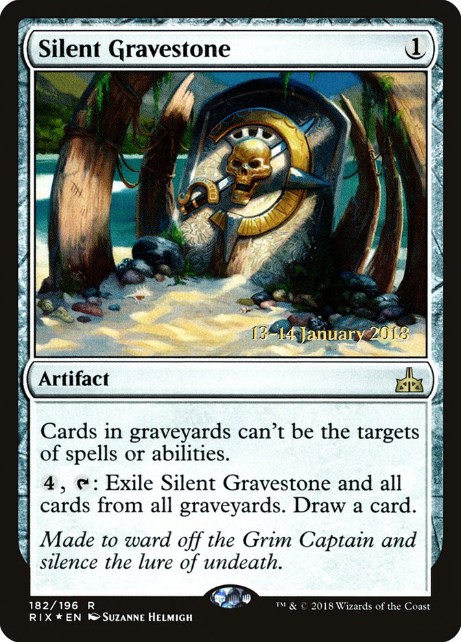Silent Gravestone [Rivals of Ixalan Prerelease Promos] | Gear Gaming Bentonville