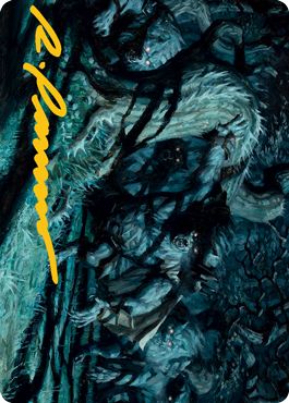 Unnatural Moonrise Art Card (Gold-Stamped Signature) [Innistrad: Midnight Hunt Art Series] | Gear Gaming Bentonville