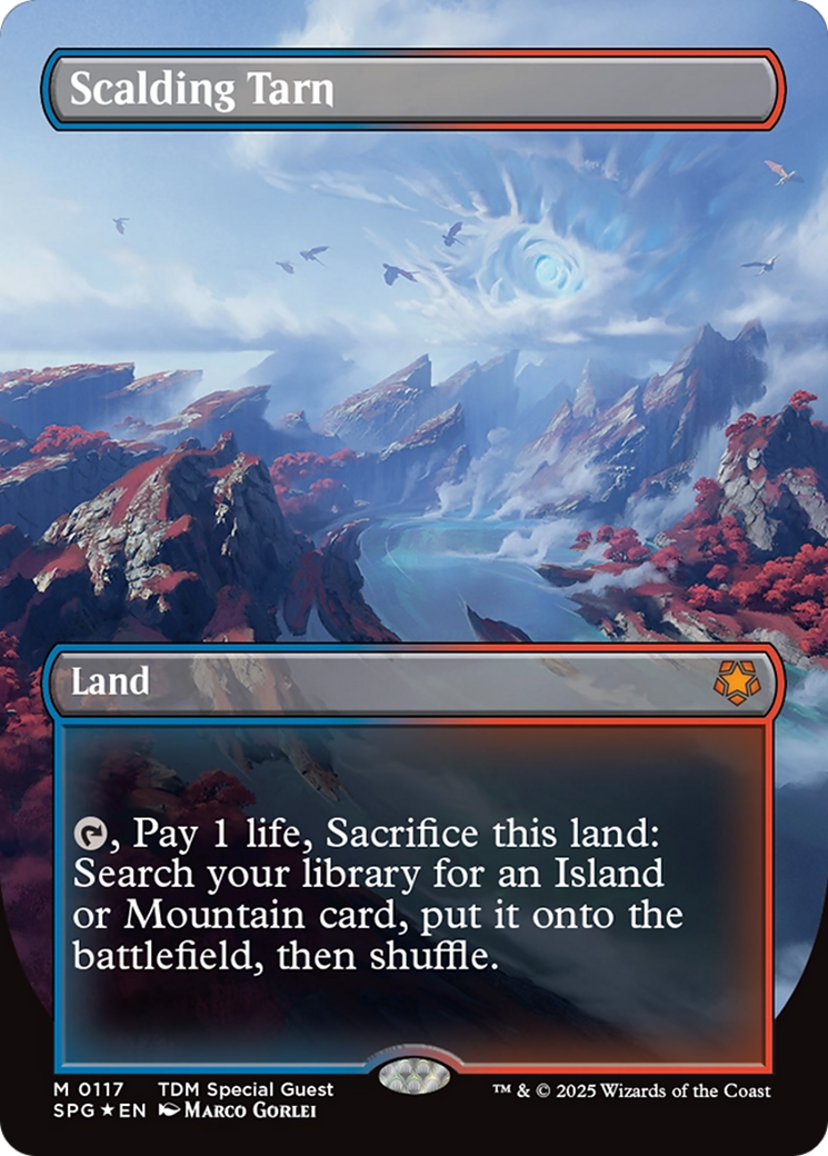 Scalding Tarn (Borderless) (Dragonscale Foil) [Tarkir: Dragonstorm Special Guests] | Gear Gaming Bentonville