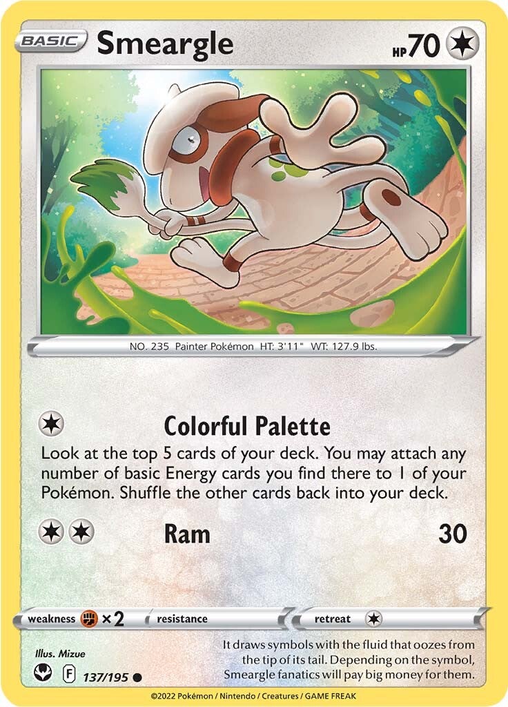 Smeargle (137/195) [Sword & Shield: Silver Tempest] | Gear Gaming Bentonville