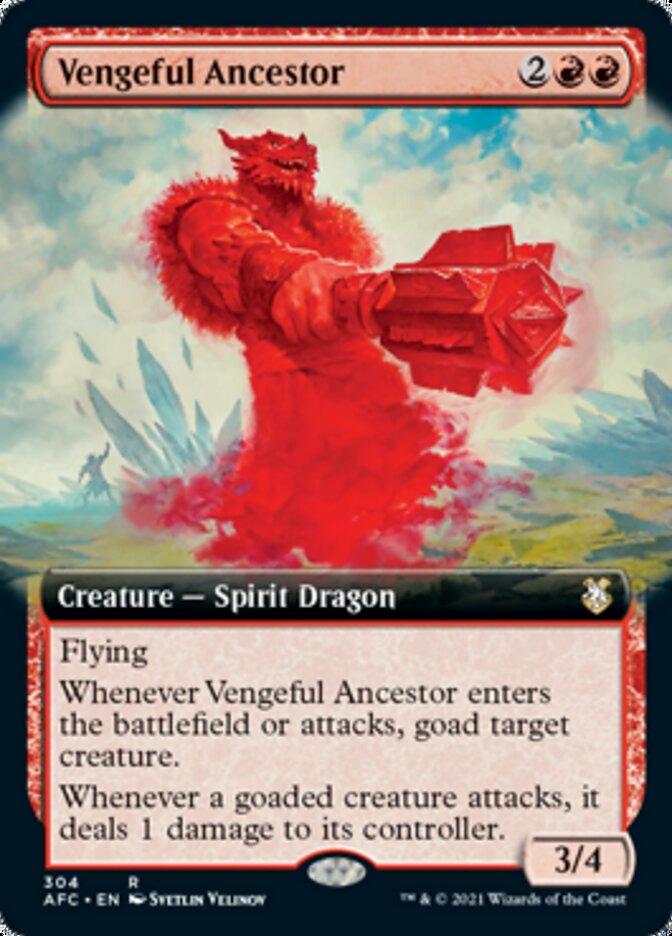 Vengeful Ancestor (Extended Art) [Dungeons & Dragons: Adventures in the Forgotten Realms Commander] | Gear Gaming Bentonville