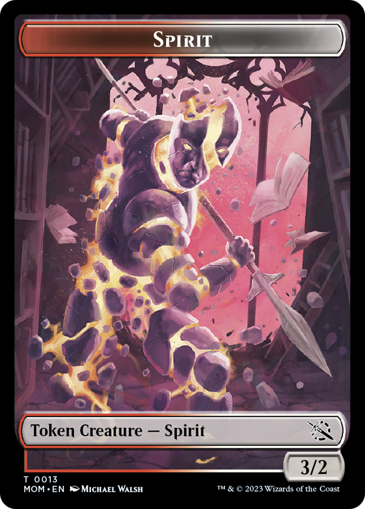 Spirit Token (13) [March of the Machine Tokens] | Gear Gaming Bentonville