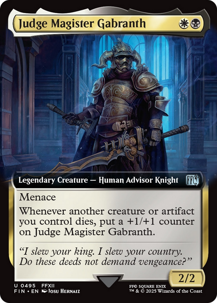 Judge Magister Gabranth (Extended Art) [FINAL FANTASY] | Gear Gaming Bentonville