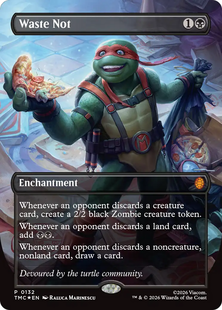 Waste Not (Borderless) [Teenage Mutant Ninja Turtles Promos] | Gear Gaming Bentonville