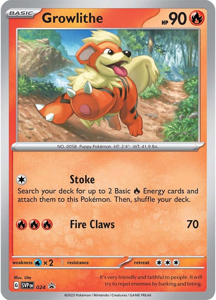 Growlithe (024) [Scarlet & Violet: Black Star Promos] | Gear Gaming Bentonville