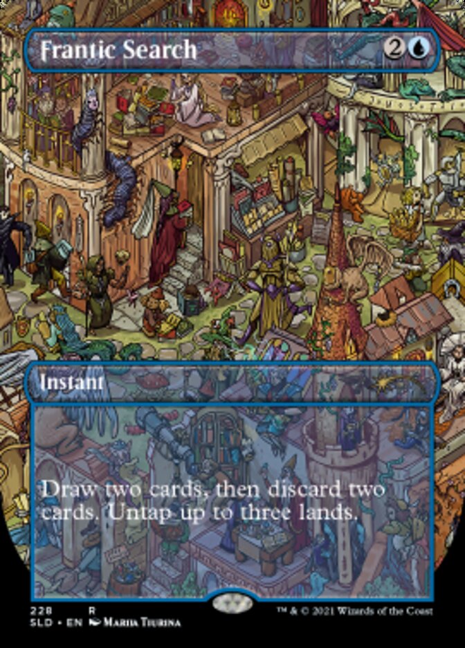 Frantic Search (Borderless) [Secret Lair Drop Series] | Gear Gaming Bentonville