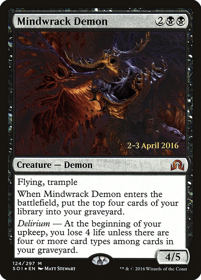 Mindwrack Demon [Shadows over Innistrad Prerelease Promos] | Gear Gaming Bentonville