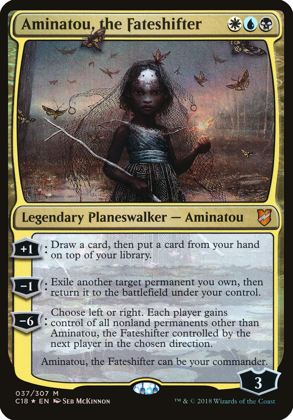 Aminatou, the Fateshifter (Oversized) [Commander 2018 Oversized] | Gear Gaming Bentonville