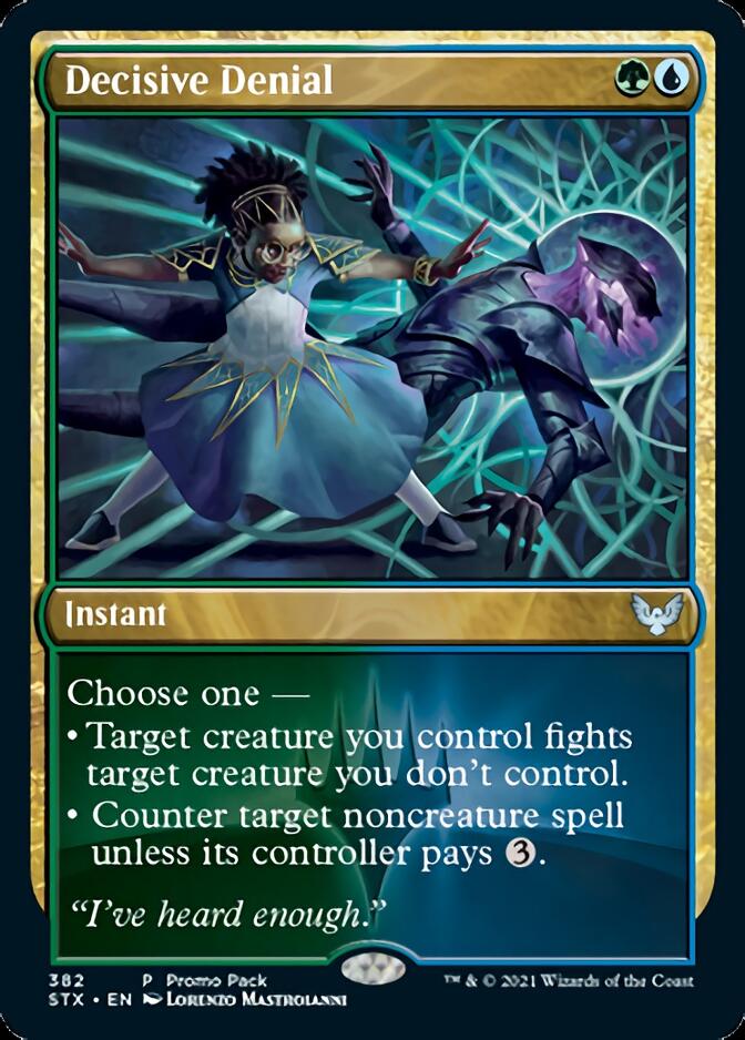 Decisive Denial (Promo Pack) [Strixhaven: School of Mages Promos] | Gear Gaming Bentonville
