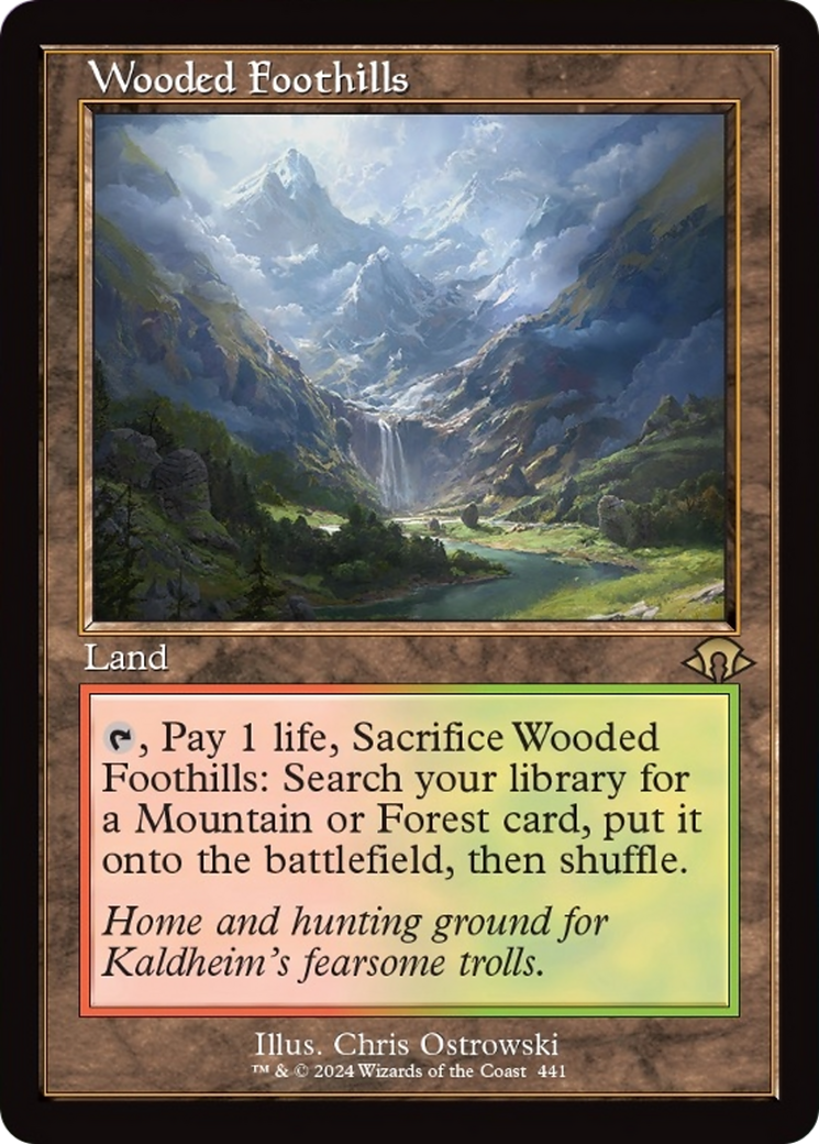 Wooded Foothills (Retro) [Modern Horizons 3] | Gear Gaming Bentonville