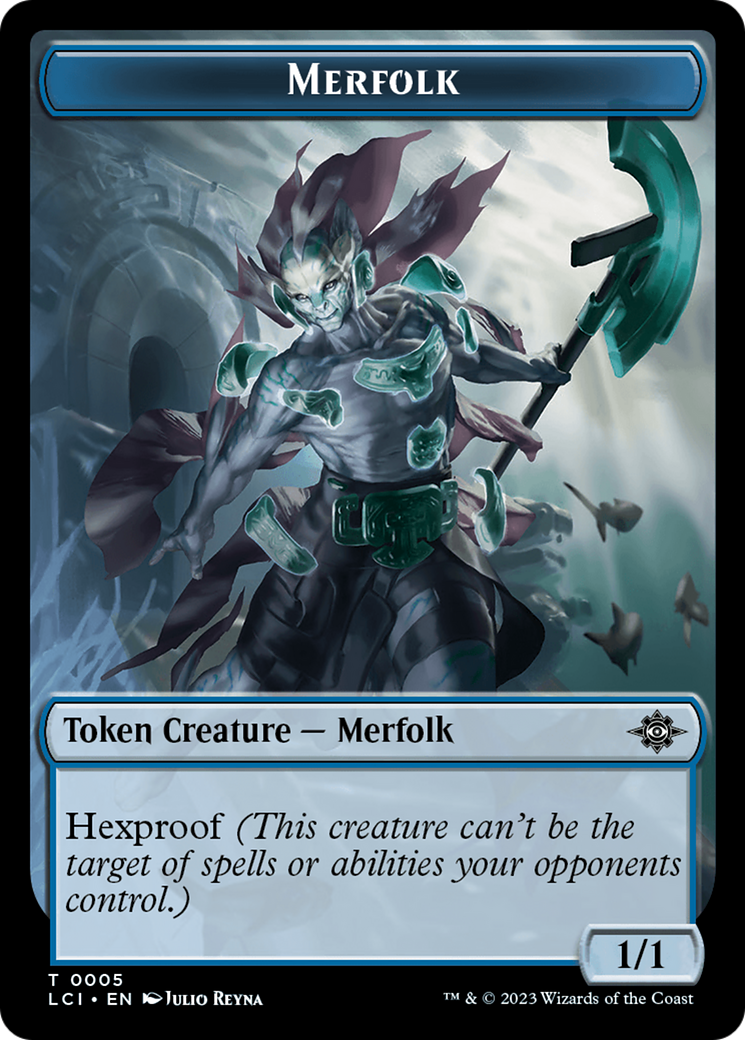 Copy // Merfolk (0005) Double-Sided Token [The Lost Caverns of Ixalan Commander Tokens] | Gear Gaming Bentonville