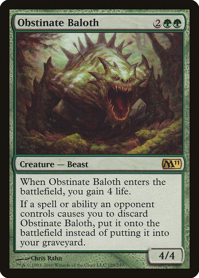 Obstinate Baloth [Magic 2011] | Gear Gaming Bentonville