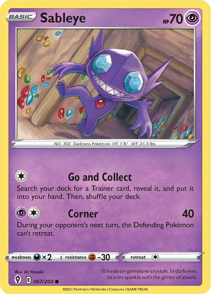Sableye (067/203) [Sword & Shield: Evolving Skies] | Gear Gaming Bentonville