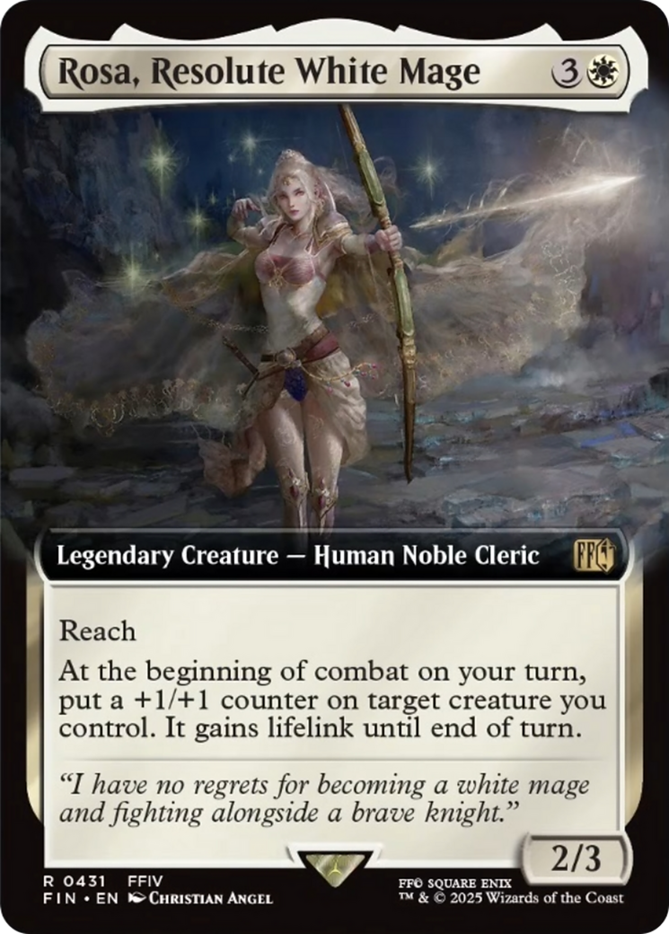 Rosa, Resolute White Mage (Extended Art) [FINAL FANTASY] | Gear Gaming Bentonville
