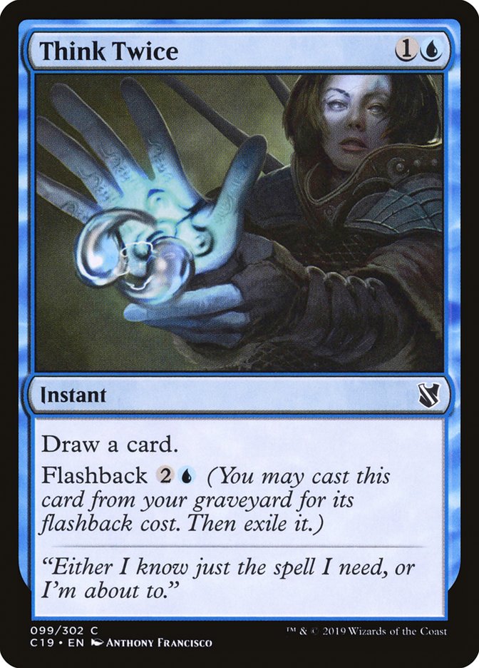 Think Twice [Commander 2019] | Gear Gaming Bentonville