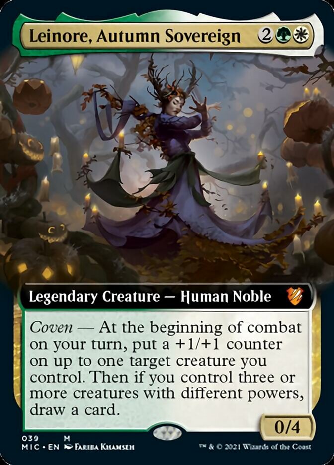 Leinore, Autumn Sovereign (Extended Art) [Innistrad: Midnight Hunt Commander] | Gear Gaming Bentonville