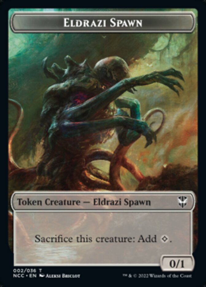 Eldrazi Spawn // Human Double-Sided Token [Streets of New Capenna Commander Tokens] | Gear Gaming Bentonville