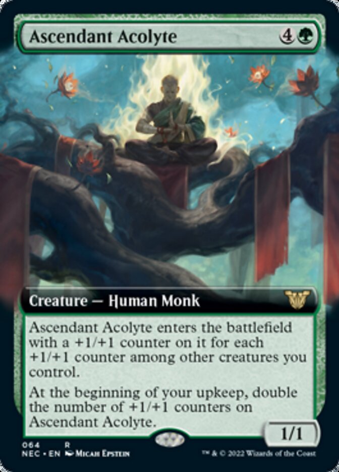 Ascendant Acolyte (Extended Art) [Kamigawa: Neon Dynasty Commander] | Gear Gaming Bentonville