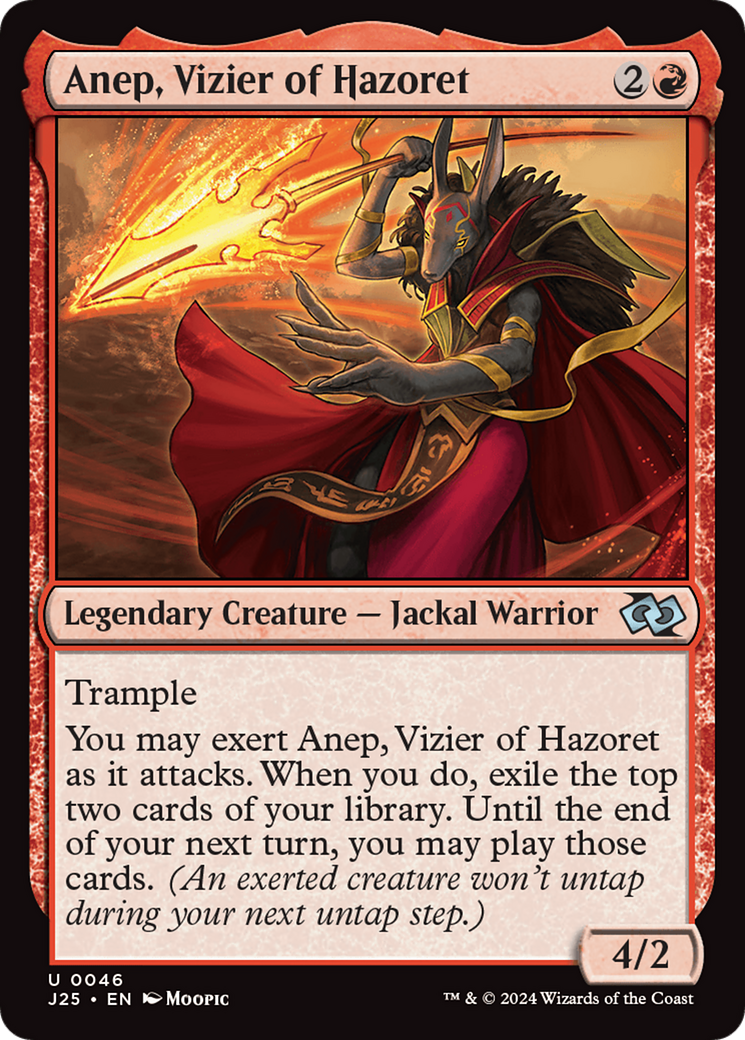 Anep, Vizier of Hazoret (Anime) [Foundations Jumpstart] | Gear Gaming Bentonville