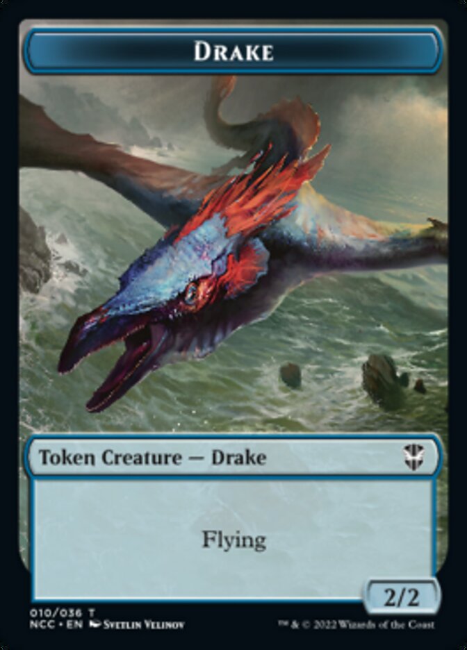 Zombie // Drake Double-Sided Token [Streets of New Capenna Commander Tokens] | Gear Gaming Bentonville