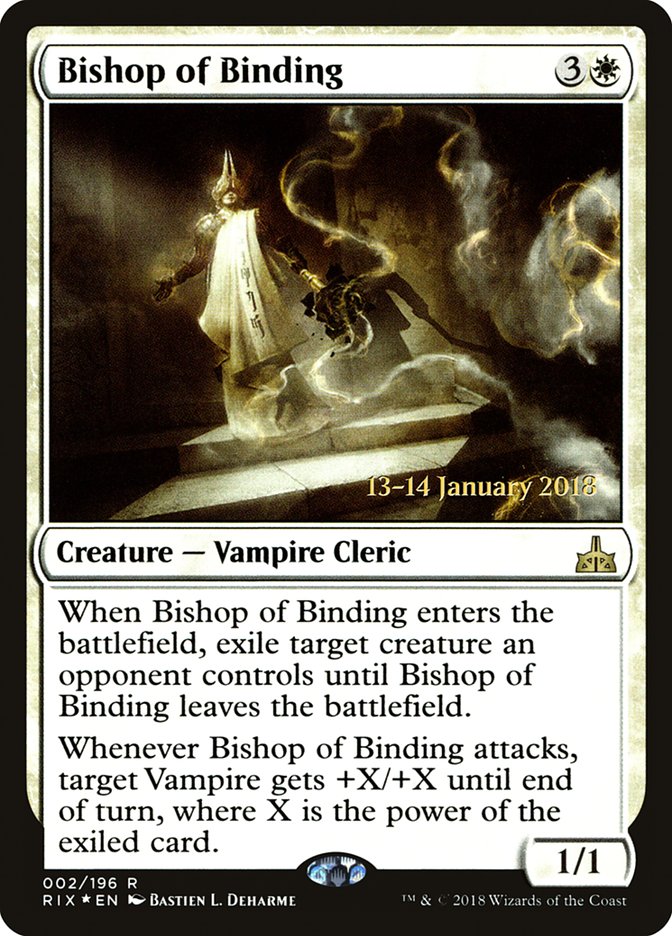 Bishop of Binding [Rivals of Ixalan Prerelease Promos] | Gear Gaming Bentonville