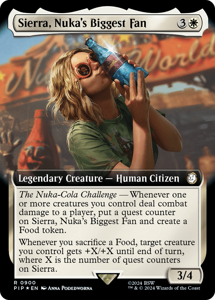 Sierra, Nuka's Biggest Fan (Extended Art) (Surge Foil) [Fallout] | Gear Gaming Bentonville