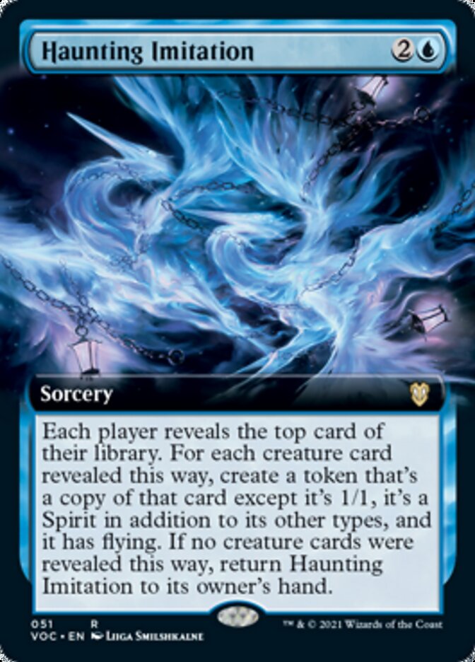 Haunting Imitation (Extended Art) [Innistrad: Crimson Vow Commander] | Gear Gaming Bentonville