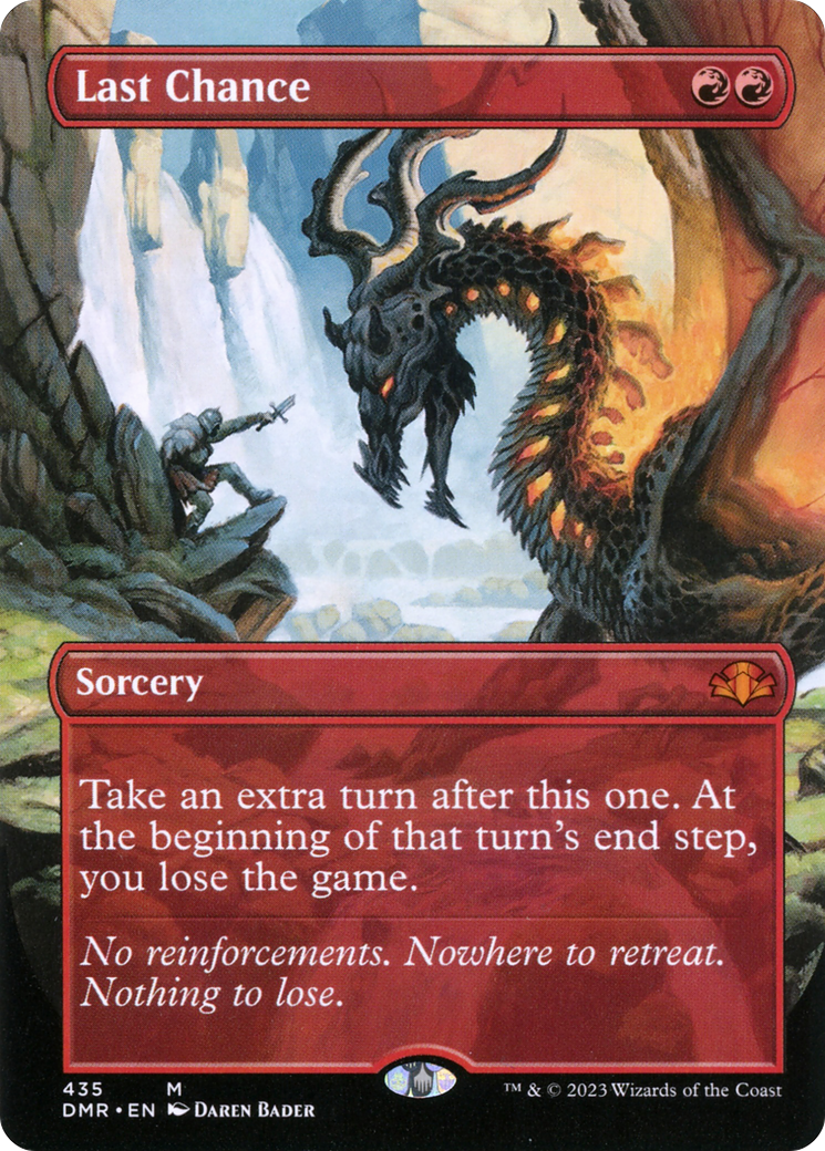 Last Chance (Borderless Alternate Art) [Dominaria Remastered] | Gear Gaming Bentonville
