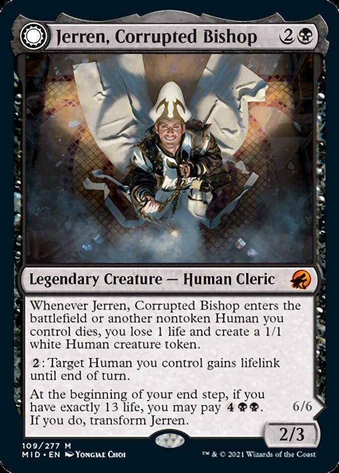 Jerren, Corrupted Bishop // Ormendahl, the Corrupted [Innistrad: Midnight Hunt] | Gear Gaming Bentonville