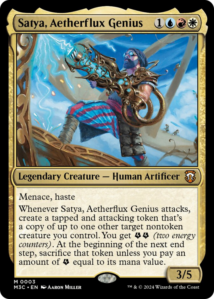 Satya, Aetherflux Genius [Modern Horizons 3 Commander] | Gear Gaming Bentonville