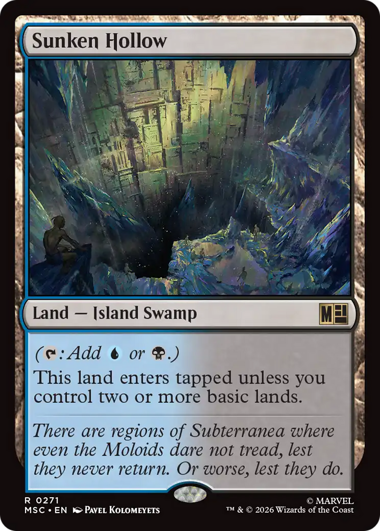 Sunken Hollow (Surge Foil) [Marvel Super Heroes Commander] | Gear Gaming Bentonville