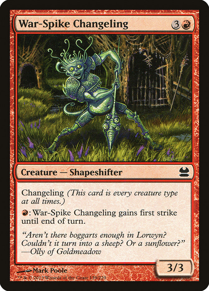 War-Spike Changeling [Modern Masters] | Gear Gaming Bentonville
