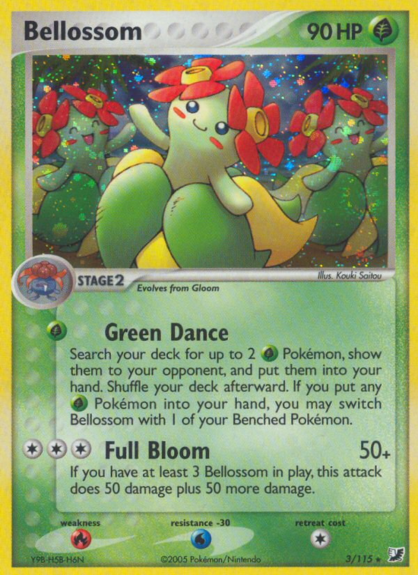 Bellossom (3/115) [EX: Unseen Forces] | Gear Gaming Bentonville