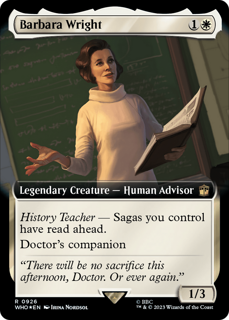 Barbara Wright (Extended Art) (Surge Foil) [Doctor Who] | Gear Gaming Bentonville