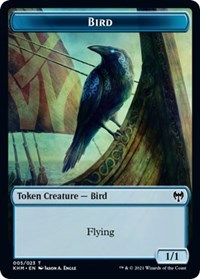 Bird (005) // Soldier Double-Sided Token [Kaldheim Commander Tokens] | Gear Gaming Bentonville