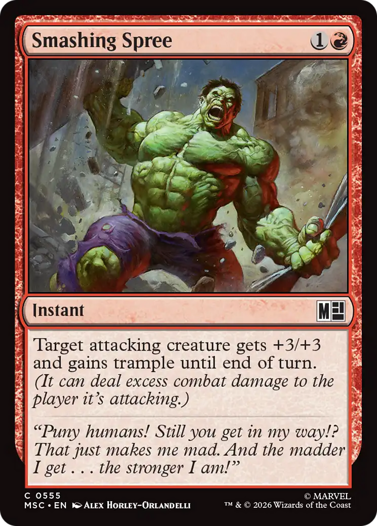 Smashing Spree [Marvel Super Heroes Commander] | Gear Gaming Bentonville