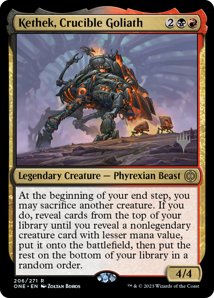Kethek, Crucible Goliath (Promo Pack) [Phyrexia: All Will Be One Promos] | Gear Gaming Bentonville